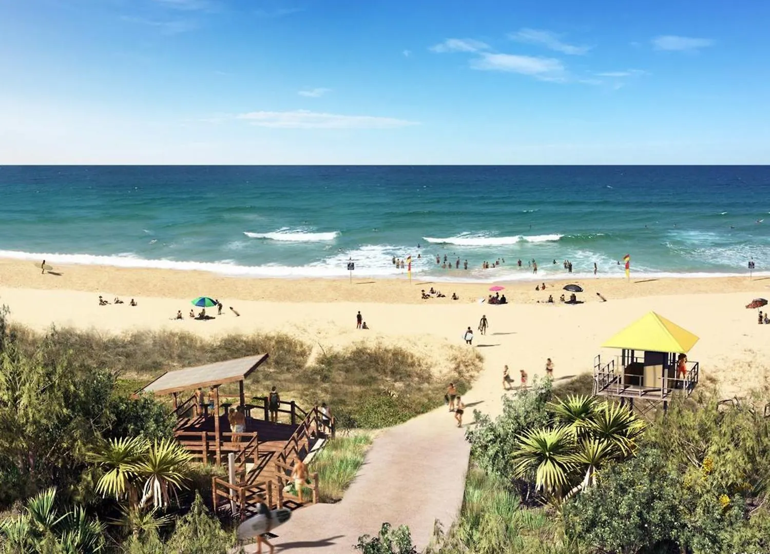 קוואנה ווטרס Breathtaking Beachfront 3 Bedroom Penthouse Bokarina Sunshine Coast קוואנה ווטרס